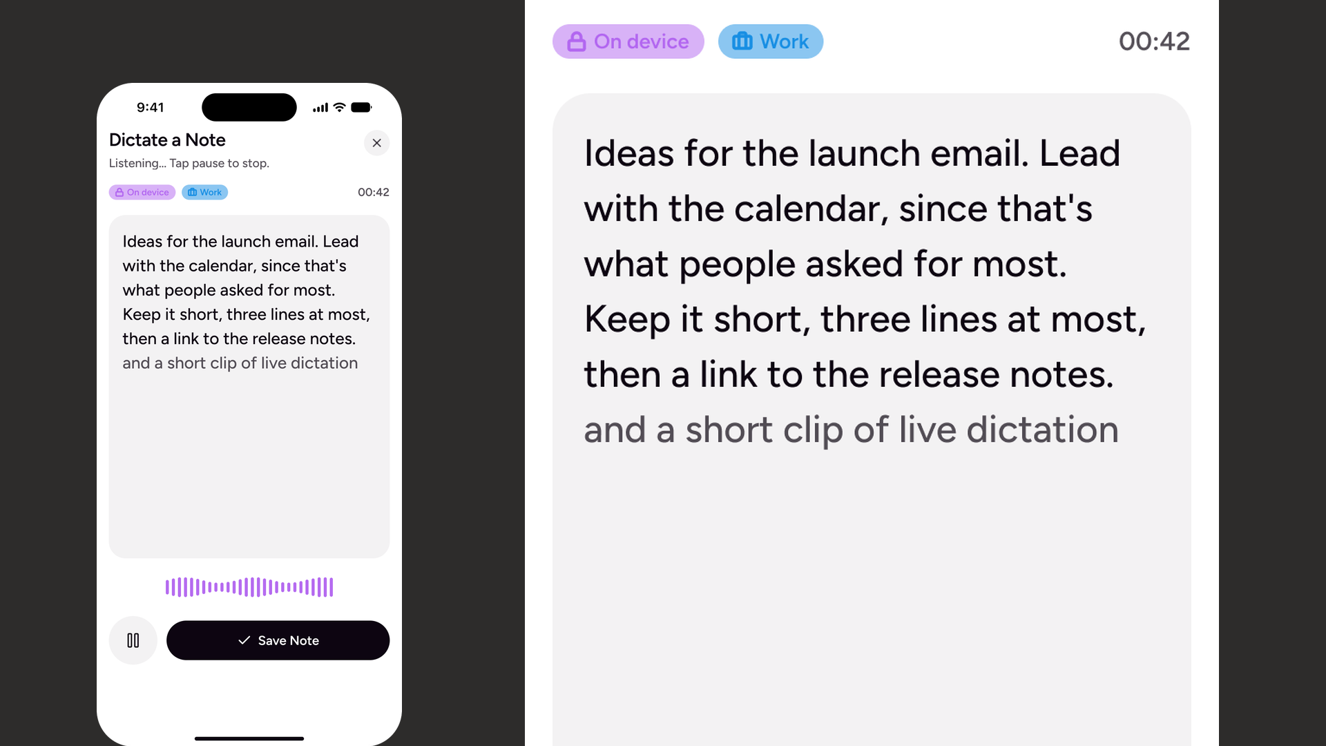 A screen of Bata Terelueli's Gravitas app